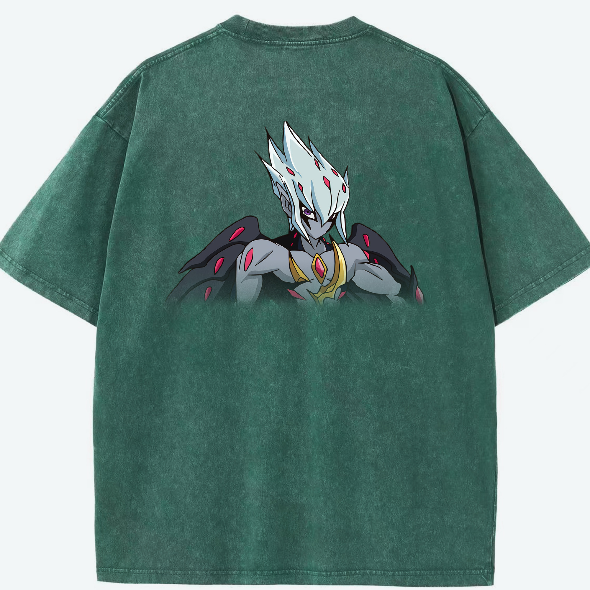 （画像用） 遊☆戯☆王 Yu-Gi-Oh! 綿100% ヴィンテージ風 半袖Tシャツ（背面プリント）